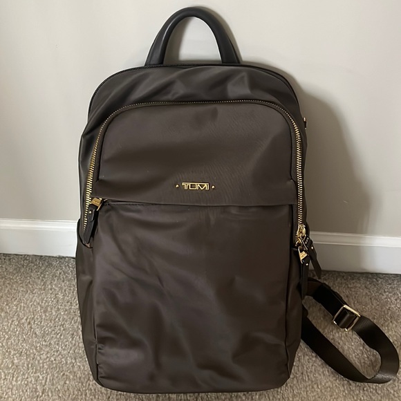Tumi Handbags - Tumi Small Backpack Taupe